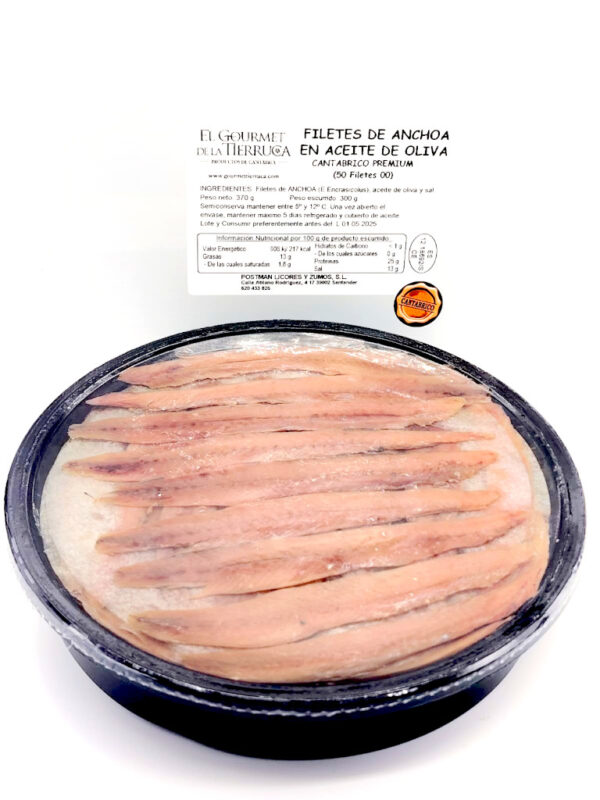 Pandereta de Anchoas Doble Cero Edicion Gourmet.